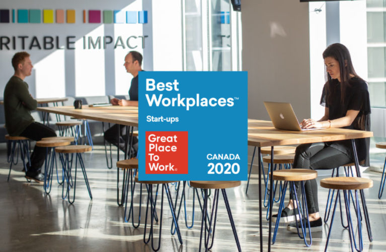 Charitable Impact made it to the 2020 List of Best Workplaces for Start-ups